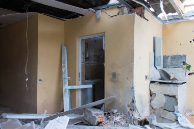 Ermeni ordusunun sebep olduğu savaşın yıkımı ve kalıntıları. Azerbaycan ve Ermenistan arasındaki Karabağ savaşı. Tatar - Azerbaycan: 10 Ekim 2020