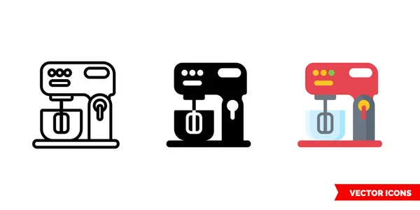 3 tipli karıştırıcı simgesi. İzole vektör işareti sembolü.