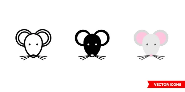 Icône de souris de 3 types. Symbole de signe vectoriel isolé. — Image vectorielle