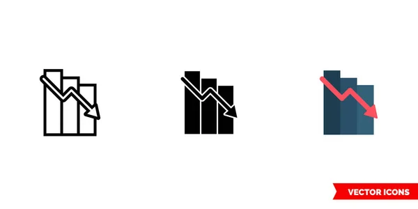 3 tip kayıp simgesi. İzole vektör işareti sembolü.