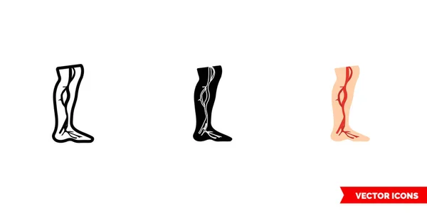 Varisli 3 tip ikon. İzole vektör işareti sembolü.