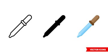 Üç tipli boru ikonu. İzole vektör işareti sembolü.