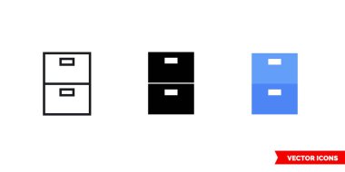 3 tip simge istifleniyor. İzole vektör işareti sembolü.