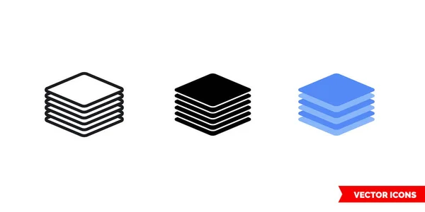 Üç tipli çarşaf simgesi. İzole vektör işareti sembolü.