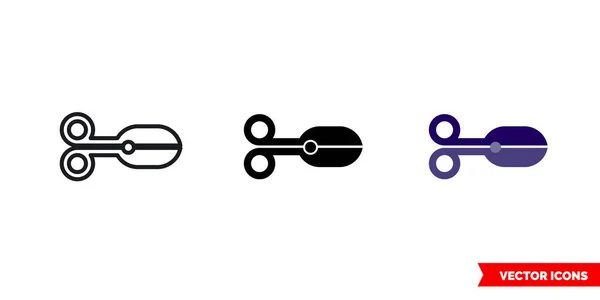 Icône chirurgicale de 3 types. Symbole de signe vectoriel isolé. — Image vectorielle