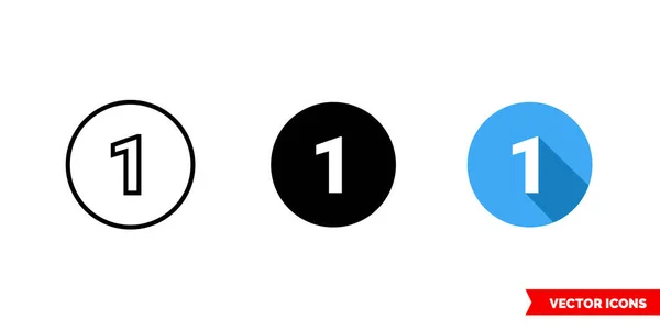 Siyah ve beyaz olmak üzere üç farklı renkten oluşan 1 sembol. İzole vektör işareti sembolü.