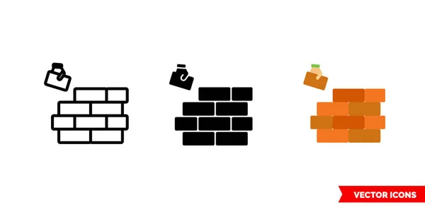 Siyah ve beyaz üç tipli bir simge oluştur, ana hatlarıyla. İzole vektör işareti sembolü.