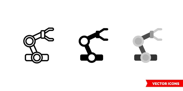 Icône Robot Industrie Types Symbole Signe Vectoriel Isolé — Image vectorielle
