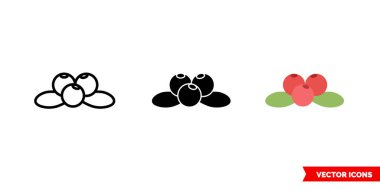 3 çeşit sığır eti ikonu. İzole vektör işareti sembolü.