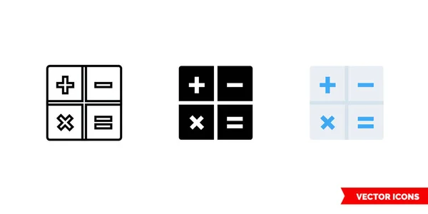 Icône Mathématique Types Symbole Signe Vectoriel Isolé — Image vectorielle