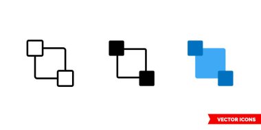 3 tipli simgeyi geri gönder. İzole vektör işareti sembolü.