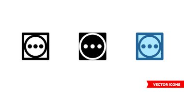 Yüksek ısı simgesini 3 türde kurut. İzole vektör işareti sembolü.