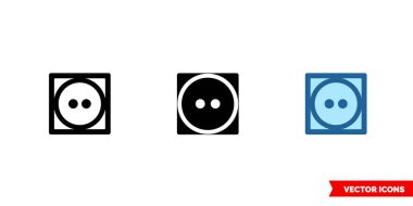 3 tip normal ısı simgesini kurut. İzole vektör işareti sembolü.