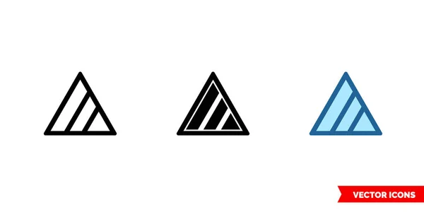 Нехлорный отбеливатель при необходимости иконка 3 типов цвета, черно-белый, контур. Изолированный символ вектора. — стоковый вектор