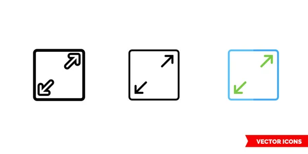 3 tipli boyut simgesi. İzole vektör işareti sembolü.