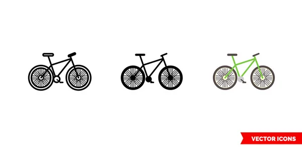 Icona Bicicletta Tipi Simbolo Del Segno Vettoriale Isolato — Vettoriale Stock