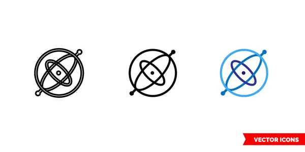 Icône Gyroscope Types Symbole Signe Vectoriel Isolé — Image vectorielle