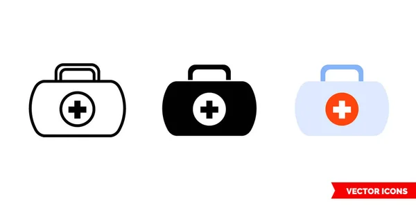 Icône Sac Médical Types Symbole Signe Vectoriel Isolé — Image vectorielle