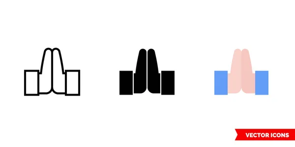 3 tipli dua simgesi. İzole vektör işareti sembolü.