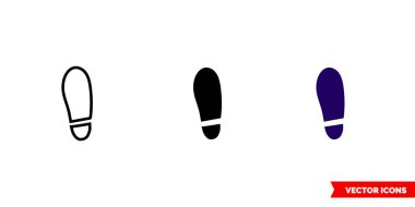 3 tipli tek simge. İzole vektör işareti sembolü.