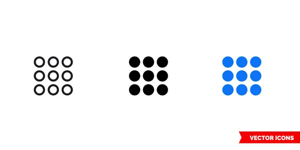 Κυκλικό Εικονίδιο Μενού Τύπων Μεμονωμένο Σύμβολο Διανύσματος — Διανυσματικό Αρχείο