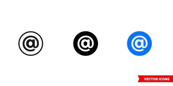 Icône Signe Email Types Symbole Signe Vectoriel Isolé — Image vectorielle