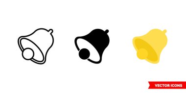 3 tipteki simgeyi uyar. İzole vektör işareti sembolü.