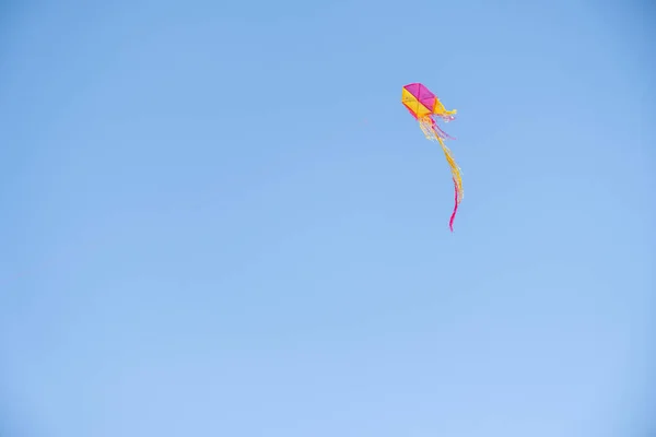 Gökyüzünde Uçuşan Renkli Uçurtma — Stok fotoğraf