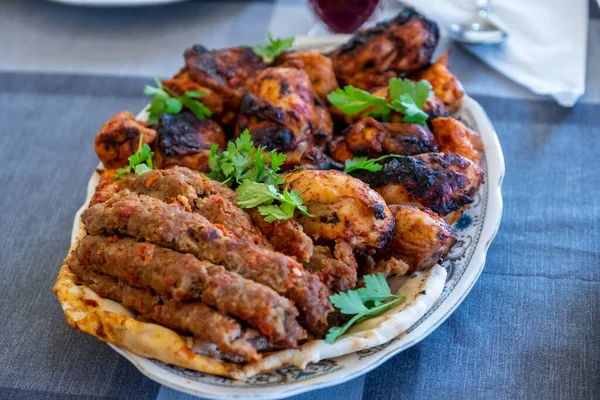 Arabic food table for ramadan iftar