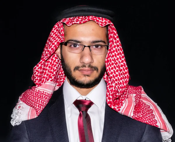 Portrait of arabic business man close up