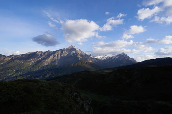 Suiza Alpes Graubuenden Mountain Scenery Piz Beverin Foto Alta Calidad —  Fotos de Stock