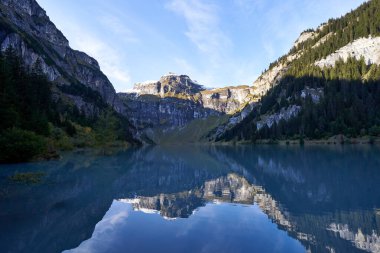 İsviçre Alpleri Graubuenden Dağı Sahne Gölü Panixer