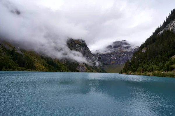 Switzerland Alps Graubuenden Mountain Scenery Lake Panixer — Stock Photo, Image