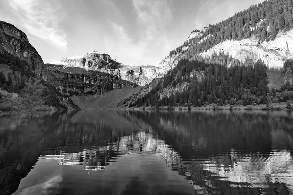 Suíça Alpes Graubuenden Montanha Paisagem Lago Panixer Fotos De Bancos De Imagens