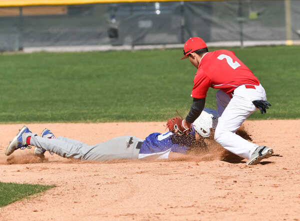 Baseball Player in action during a baseball game
