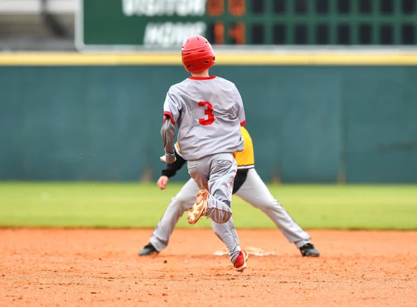 Baseball Player in action during a baseball game