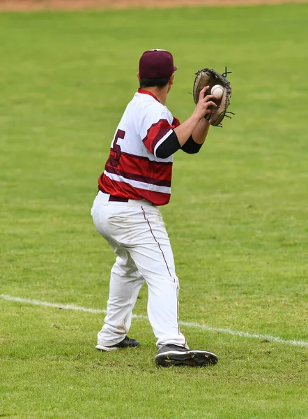 Baseball Player in action during a baseball game