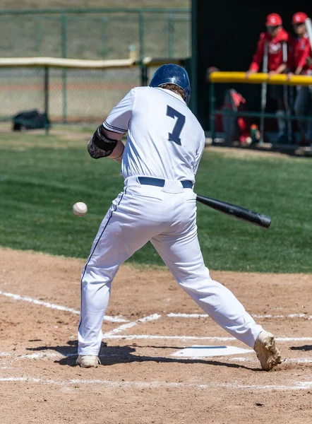 Jugador Béisbol Acción Durante Partido Béisbol —  Fotos de Stock