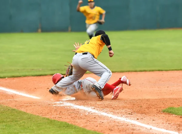 Baseball Player in action during a baseball game