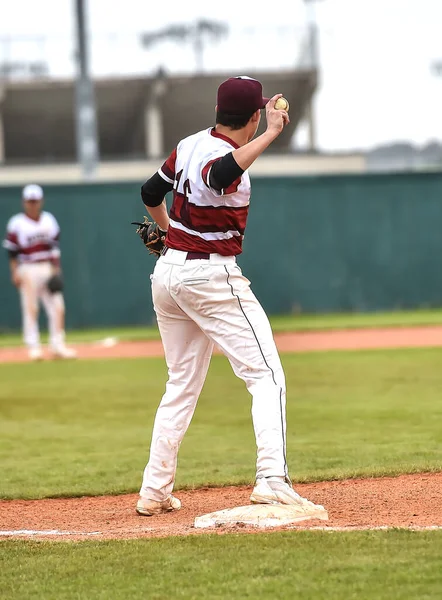 Baseball Player in action during a baseball game