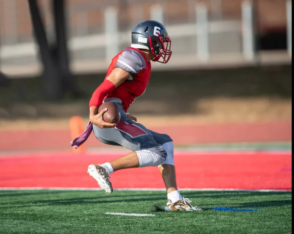 Great Action Photos Football Players Making Amazing Plays Football Game — Stock Photo, Image