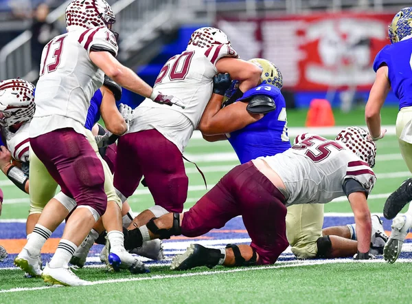 Great Action Photos Football Players Making Amazing Plays Football Game — Stock Photo, Image