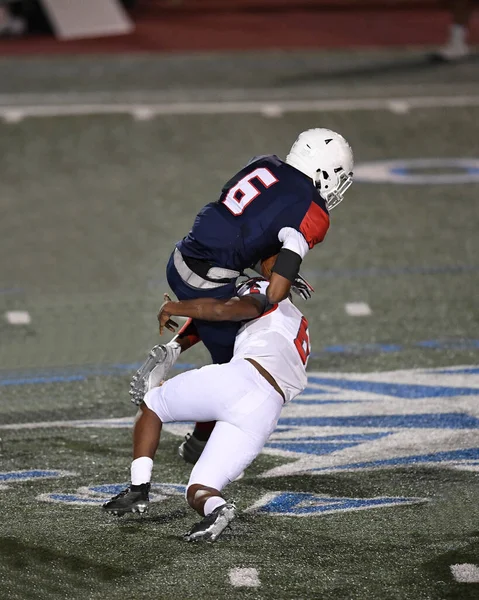 Great Action Photos Football Players Making Amazing Plays Football Game — Stock Photo, Image