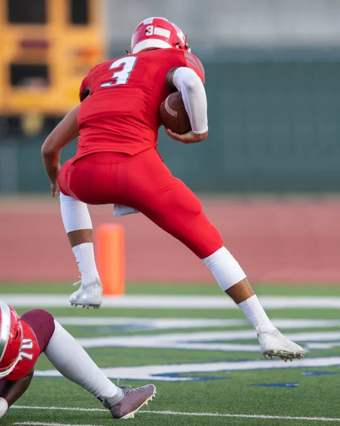 Great Action Photos Football Players Making Amazing Plays Football Game — Stock Photo, Image