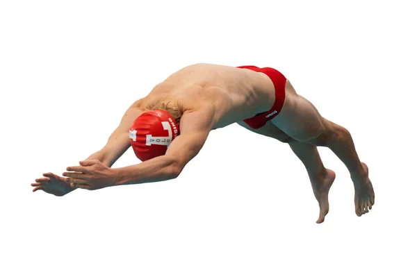 Boy Swimmers Competindo Encontro Natação Sul Texas — Fotografia de Stock