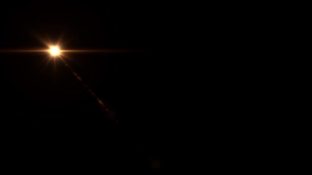 Красивий Ефект Спалаху Оптичних Лінз — стокове відео