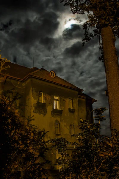 Dream of fantasy. Romantic moody photo of the house, like to The House of Usher from Edgar Allan Poe\'s story, or from Ray Bradbury\'s The Martian chronicles.