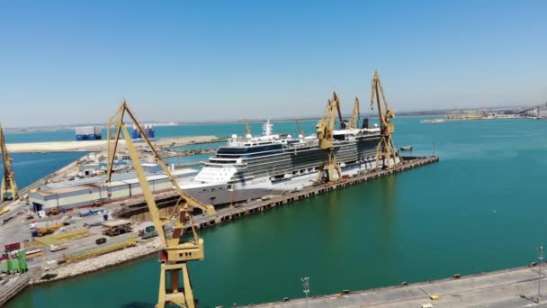 Porto Miami Com Navios Cruzeiro Miami Importante Porto Nos Estados — Vídeo de Stock