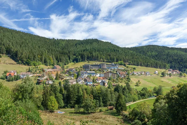 Arka ünlü otel Grand Tonbach, Almanya ile Kara Orman, bir Baiersbronn ilçe Tonbach bakan