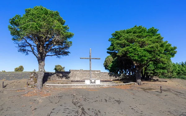 埃尔希罗 克鲁兹德洛斯雷耶斯 穿越徒步旅行小径和朝圣者路径卡米诺德拉维尔根在加那利岛 西班牙 — 图库照片